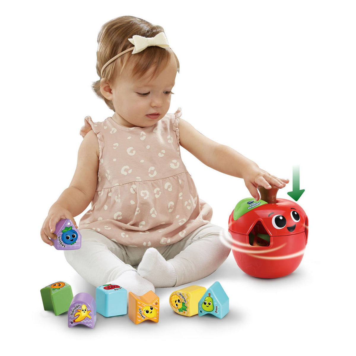 Vtech baby vrolijke vormenappel - educatief speelgoed - fruit en vormen - cadeau - van 1 tot 3 jaar