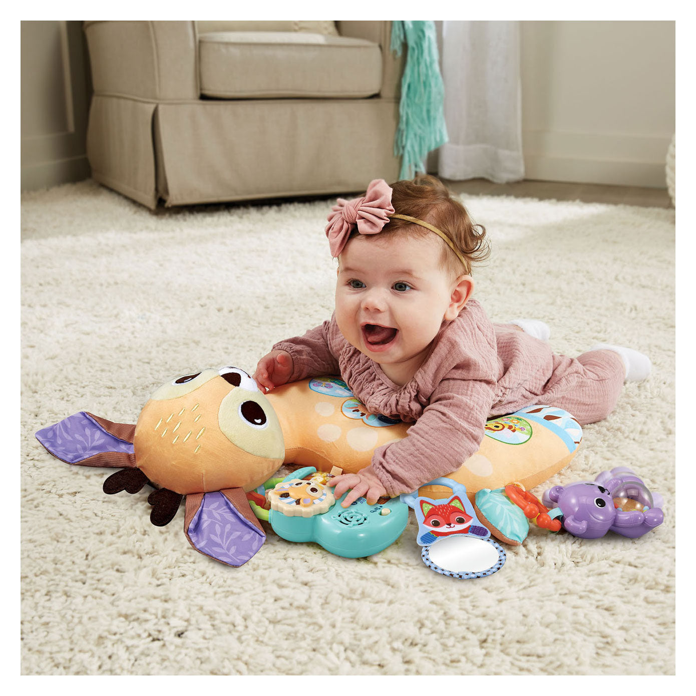 Vtech dierenvriendjes tummy time knuffelhertje