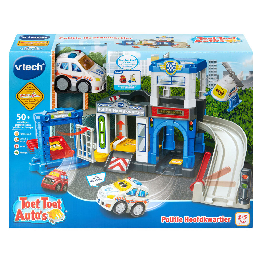 Vtech toet toet politie hoofdkwartier - inclusief agent alex - educatief speelgoed - tijd om boeven te vangen - 3 magische sensors - vanaf 1 jaar