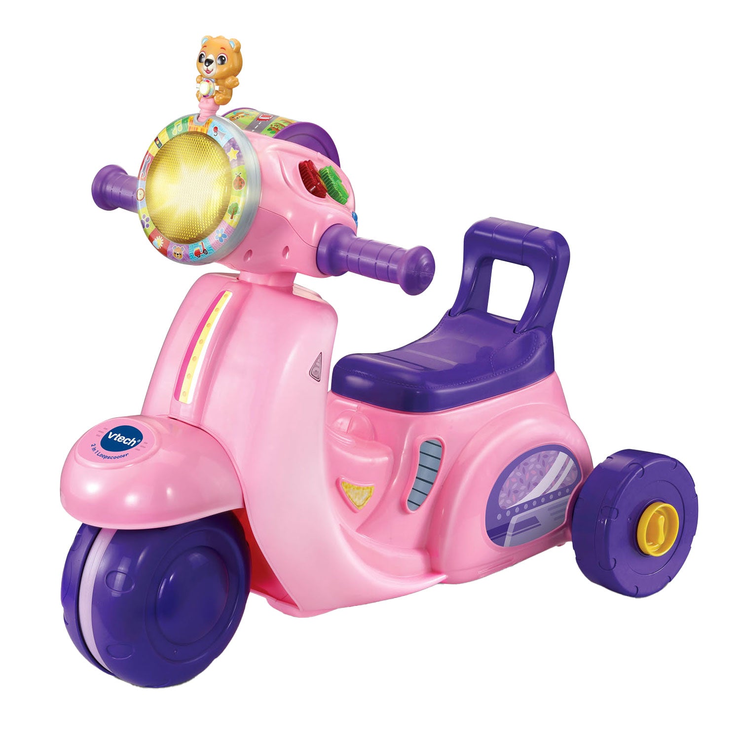 Vtech 2in1 loopscooter roze