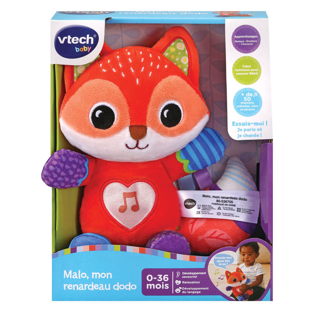 Vtech malo, mijn kleine vos interactieve knuffel franstalig
