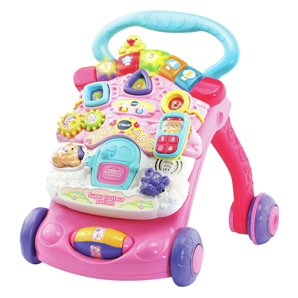 Vtech 2-in-1 activiteiten loopwagen roze