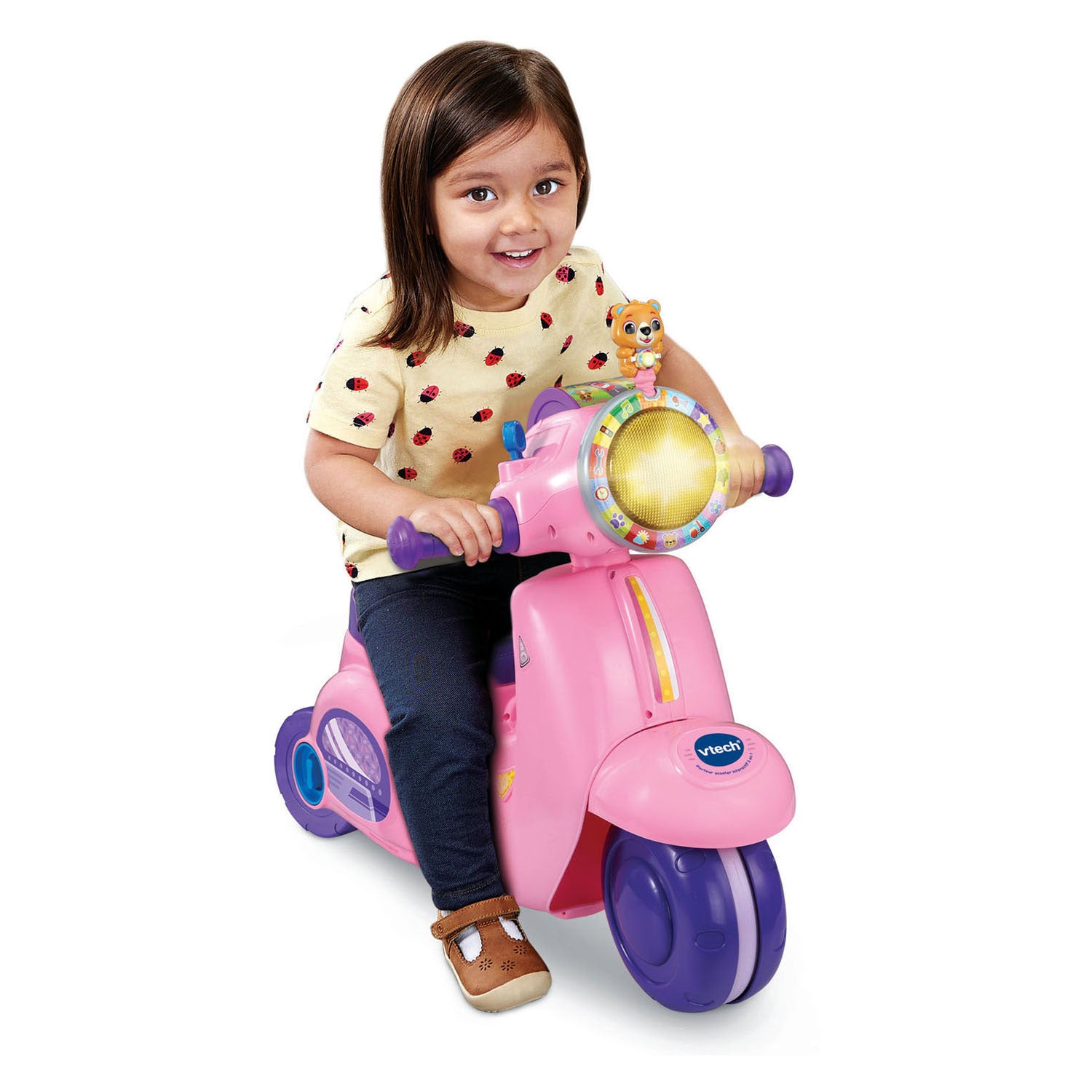 Vtech baby 2-in-1 loopfiets scooter - roze
