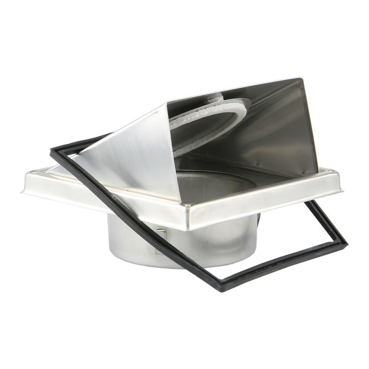 Renson 1006333 - dampkaprooster inbouw 641 inox ø 125 | 2 stuks