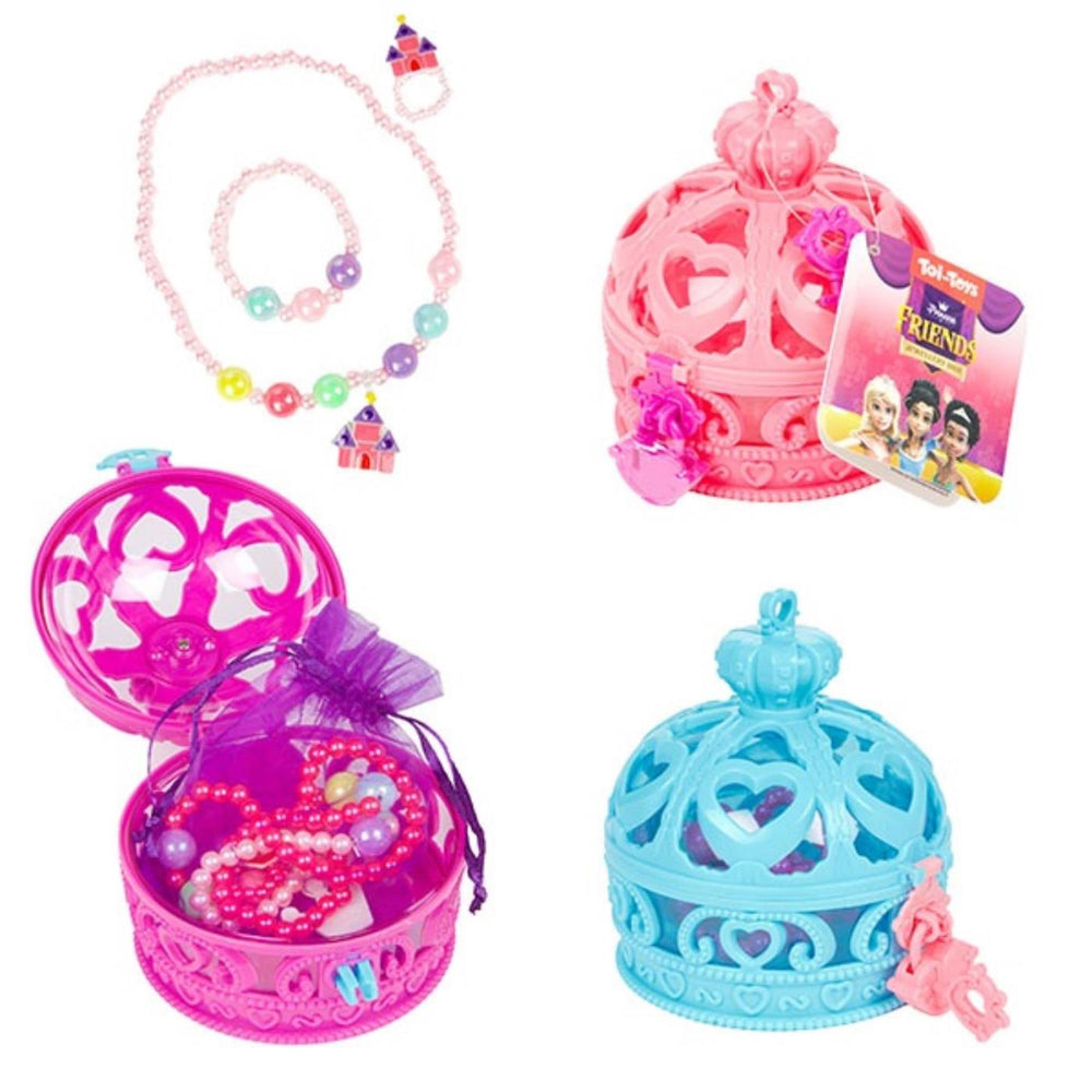 Toi-toys prinsessenvriendjes kroon sieradendoos met accessoires