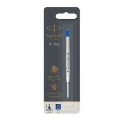 Navulling balpen parker quink brede punt blauw