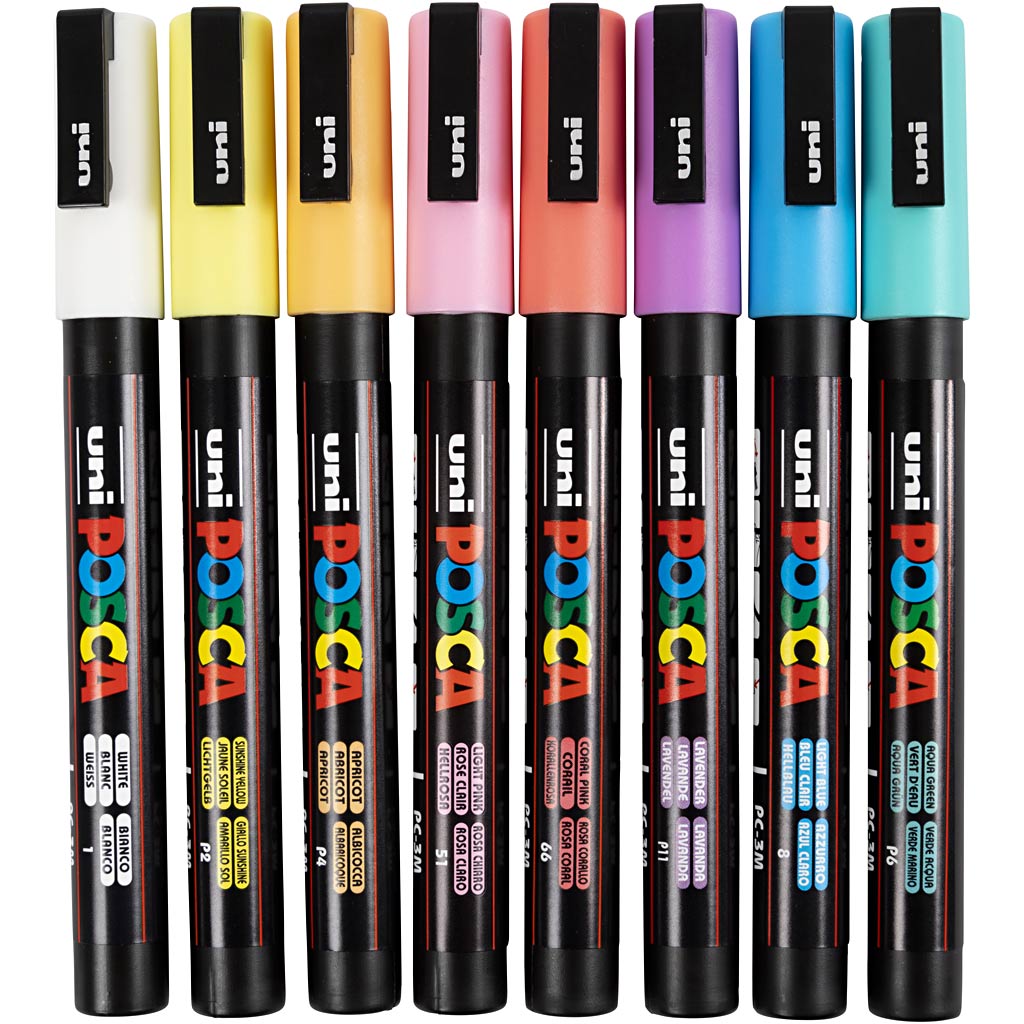 Https: www.cchobby.nl posca-marker-afm-pc-3m-lijndikte-0-9-1-3-mm-fijn-diverse-kleuren-8-div-1-doos