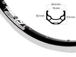 Velg Ryde 28 (622) Zac-19 32 14 Zwart (Geslepen)