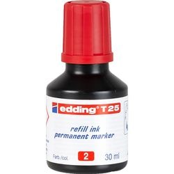 Inktnavulling edding t25 rood 30 ml