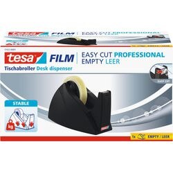 Plakbandhouder tesa easy cut zwart 25mm x 66 m