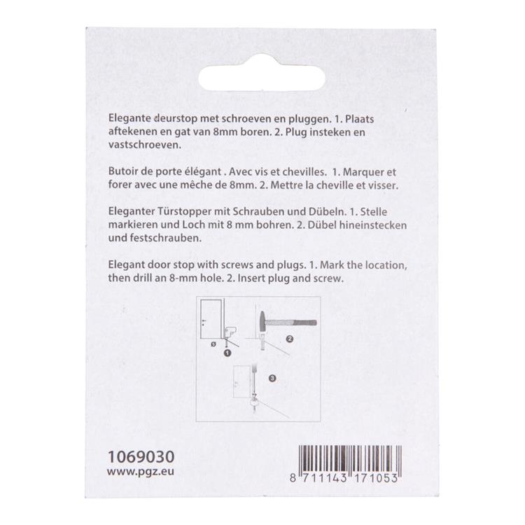 Mack 1069030 - deurstop met rubber zwart ø 30 mm 1 st pc | 6 stuks