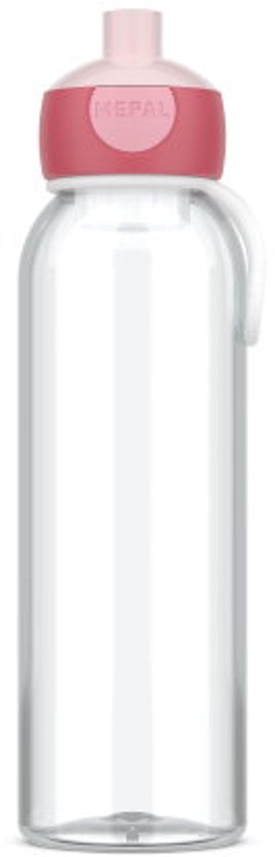Waterfles pop-up campus 500 ml - stoer roze
