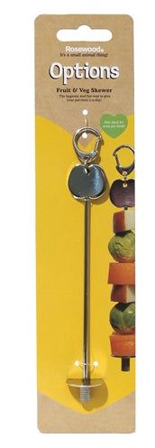 Palissander Fruit en groente spies metaal