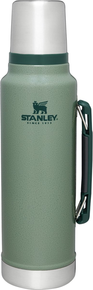 Stanley classic legendary thermosfles 1.4l houdt 40 uur warm, 35 uur koud - lekvrij - vaatwasserbestendig - bpa-vrij - voor koffie, thee en meer - roestvrijstalen thermoskan - matte black