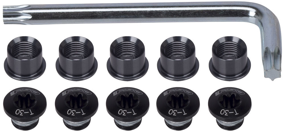 Fsa chainring screw set torx for 5-arm | black