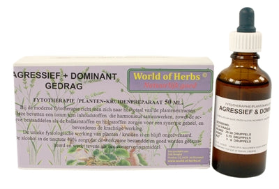 Kruidenwereld Fytotherapie agressief dominant gedrag
