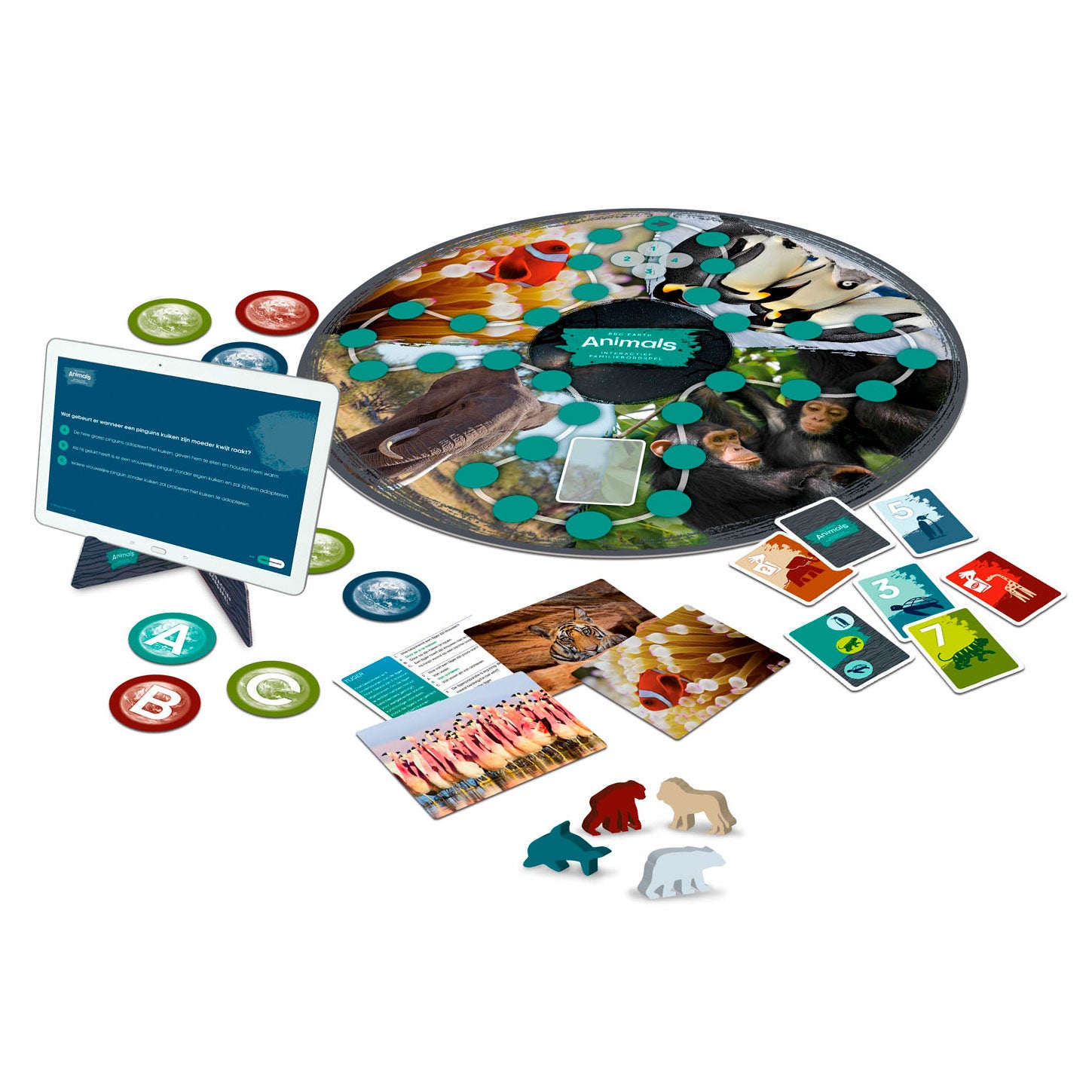 Identiteitsspellen bbc aarde dieren interactief familiebordspel