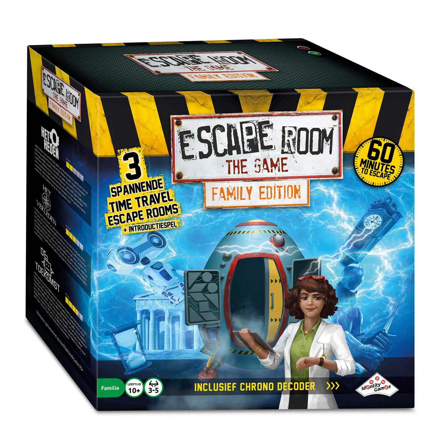 Identiteitsspellen escape room het spel tijdmachine