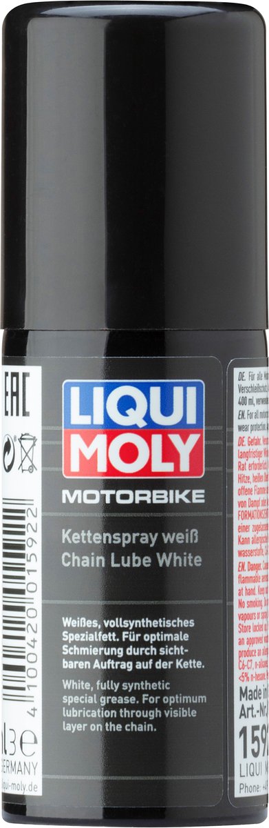 Liqui moly 1592 motorbike kettingspray wit 50ml