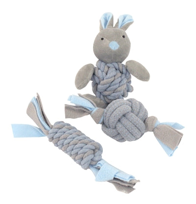 Kleine boefjes puppy speelgoedset blauw