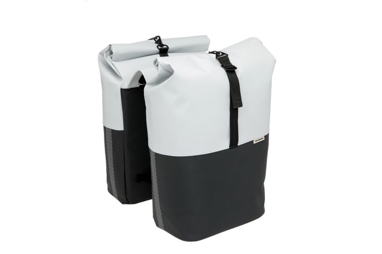 Newlooxs Tas New Nyborg Double Lichtgrijs Zwart