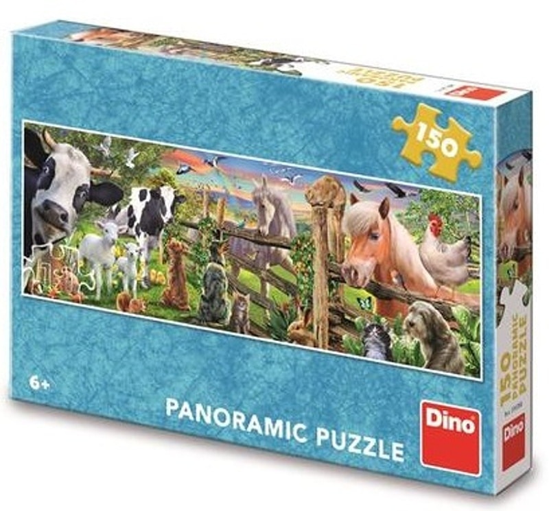 Dinotoys dinopuzzel - dieren van de boerderij - 150 stukjes