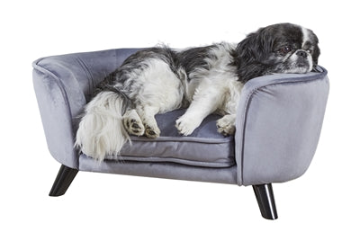 Betoverde hondenmand bank romy pewter grijs