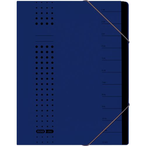 Sorteermap elba chic a4 blauw