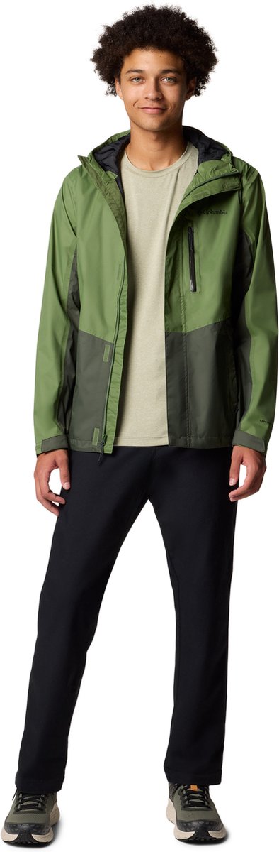 Columbia pouring adventure™ iii jacket men's jas - canteen, greenscape - maat l
