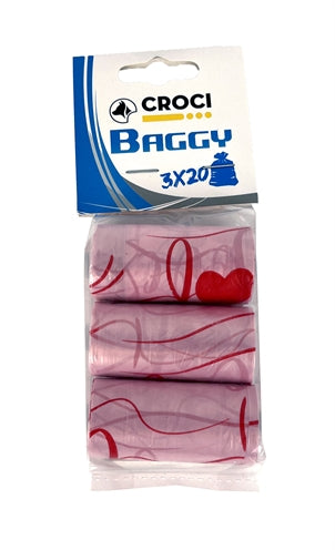 Croci poepzakjes roze met hartjes