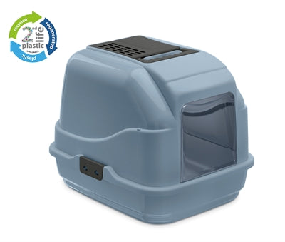 Imac Kattenbak easy cat 2e leven gerecycled blauw