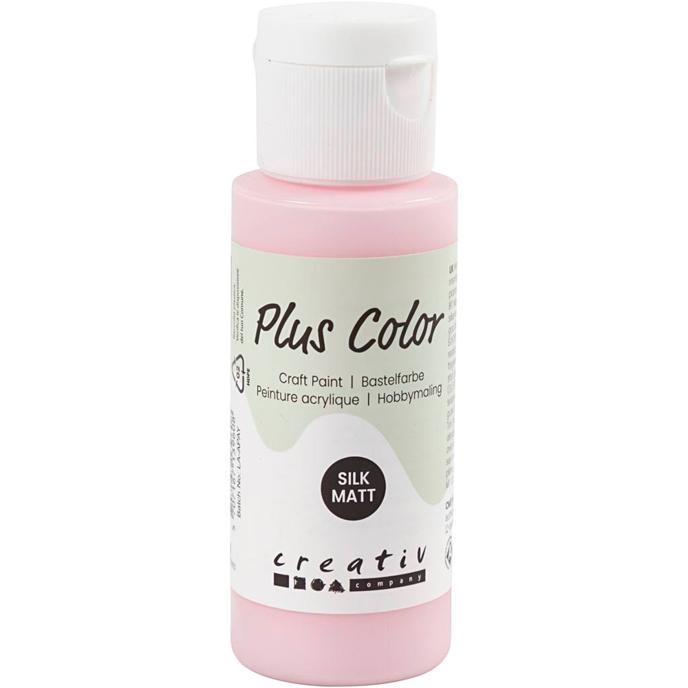 Creativ company plus color acrylverf, zachtroze, 60ml