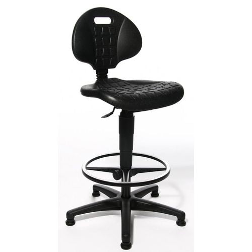 Draaibare stoel tec 20 counter topstar polyurethaan kunststof 42cm zwart