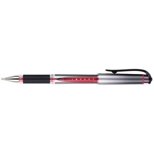 Imp gelpen mitsubishi uni-ball act 1535 comfortabele grip medium 0,6mm rood dop