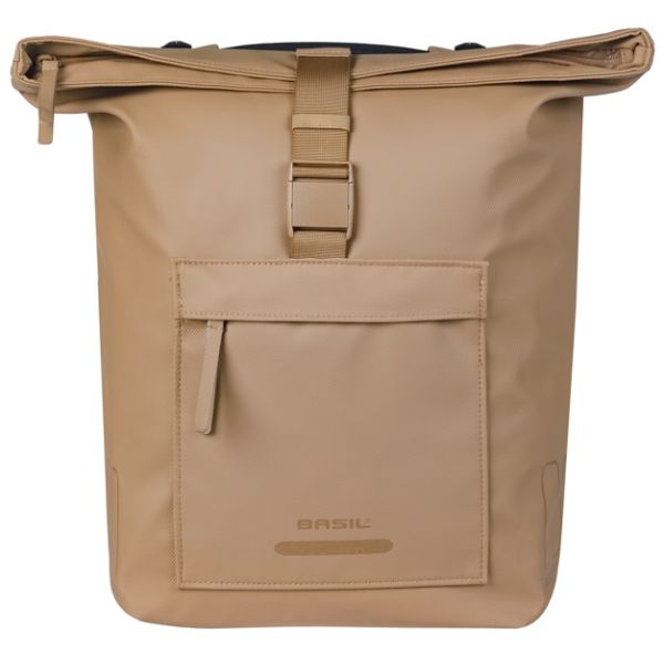 Basil b.v. dubbele fietstas basil brooklyn mik 41l 14 x 30 x 37 cm - zand