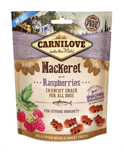 Carnilove knapperige snack makreel framboos