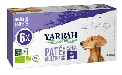 Yarrah Dog alu pate multipack kip kalkoen