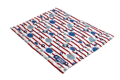 Croci koelmat cool breeze tortuga print gestreept wit rood