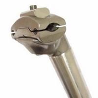 zadelpen groot 27,2 x 350 mm aluminium zilver