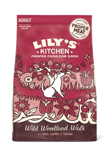 Lily's keukenhond volwassen eend zalm hertenvlees