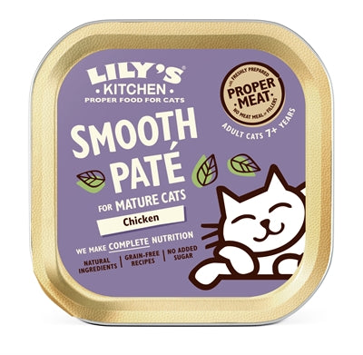 Lily's keukenkat volwassen gladde paté kip