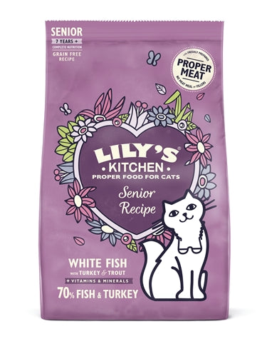 Lily's keukenkat senior vis kalkoen recept