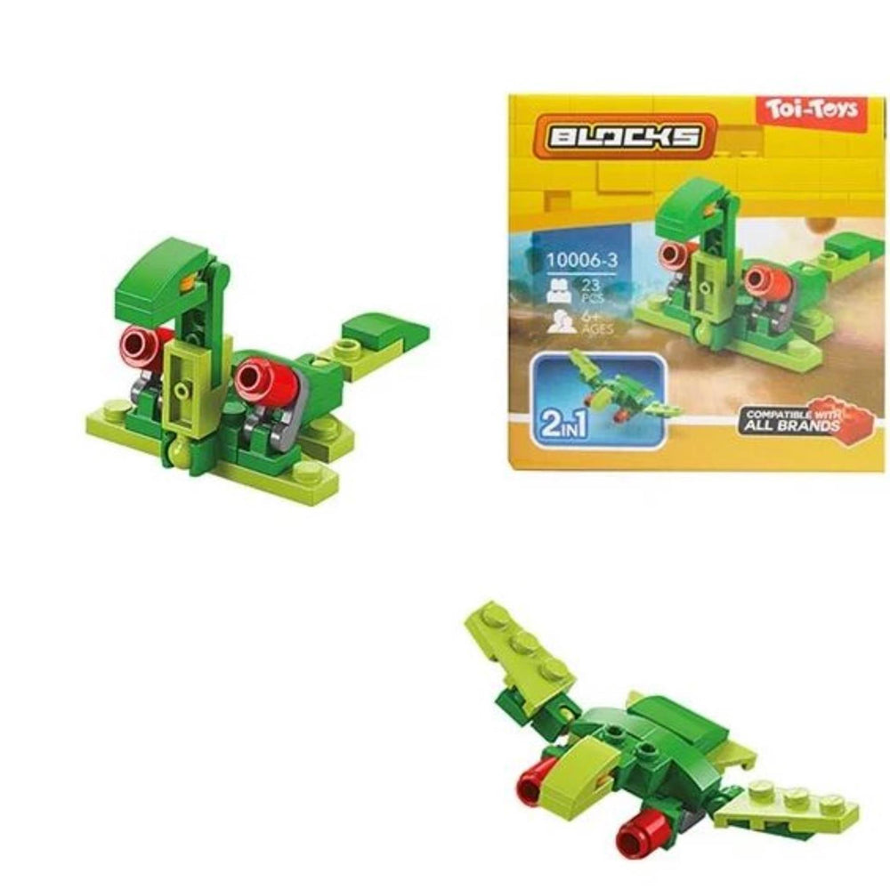 Toi-toys bouwstenen bouwstenen dino robot