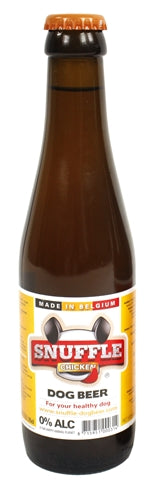 Snuffelhondenbier kipsmaak in glazen fles