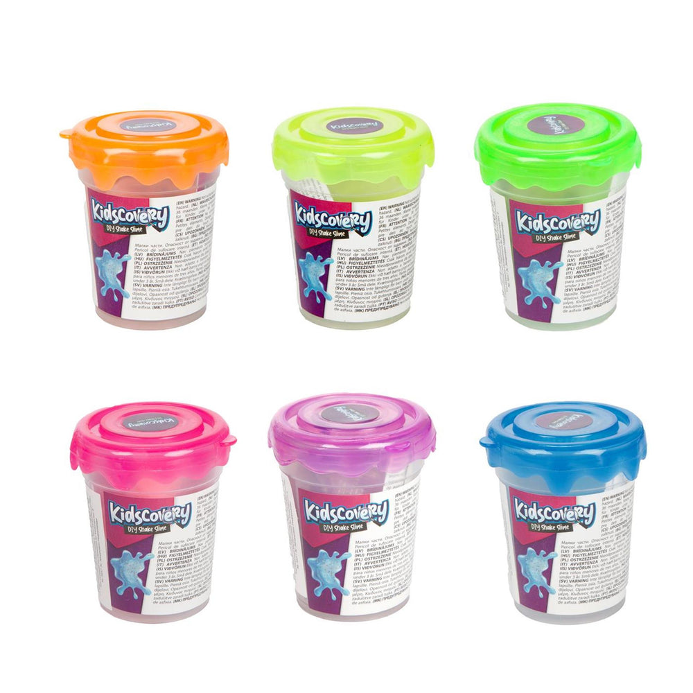 Toi-toys kidscovery wetenschap slijmshake confetti 6 assorti