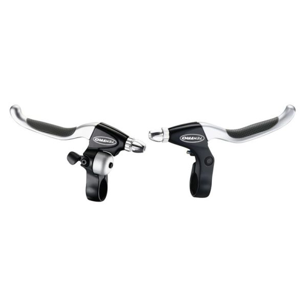 Tektro cl530 cl535 remgrepenset met bel 4-vinger zwart-zilver op kaart