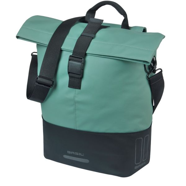 Basil cove shopper mik 14-16l 14 x 29 x 36 cm - groen zwart