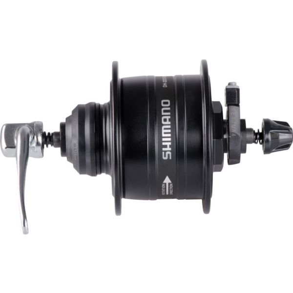 Shimano dynamonaaf hd-3d37 3 watt - 32 gaats - centerlock - snelspanner - zwart