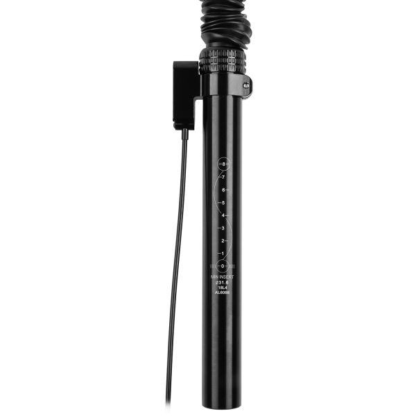 M-wave dropper zadelpen sp110-adj - ø31,6 mm 445 mm in hoogte verstelbaar - zwart