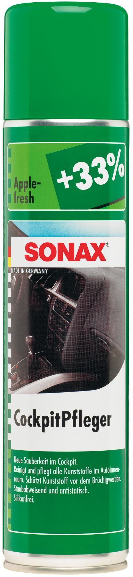 Sonax kunststof onderhoudsmiddel cockpitpfleger cockpit care 400 ml apple-fresh